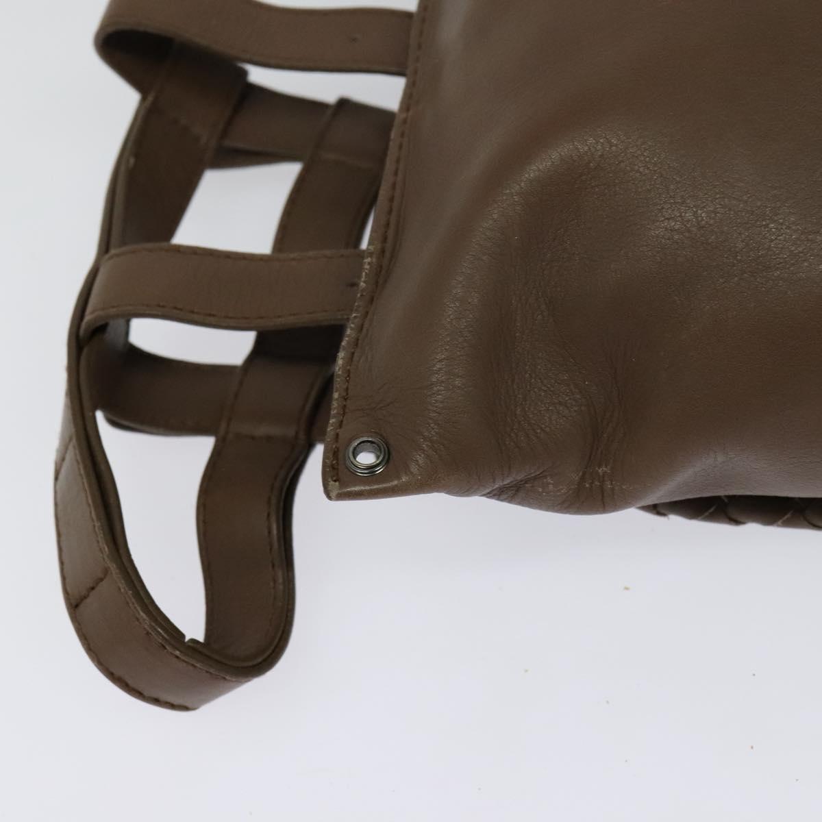 BOTTEGA VENETA INTRECCIATO Waist bag Leather Brown 121604 Auth bs23917