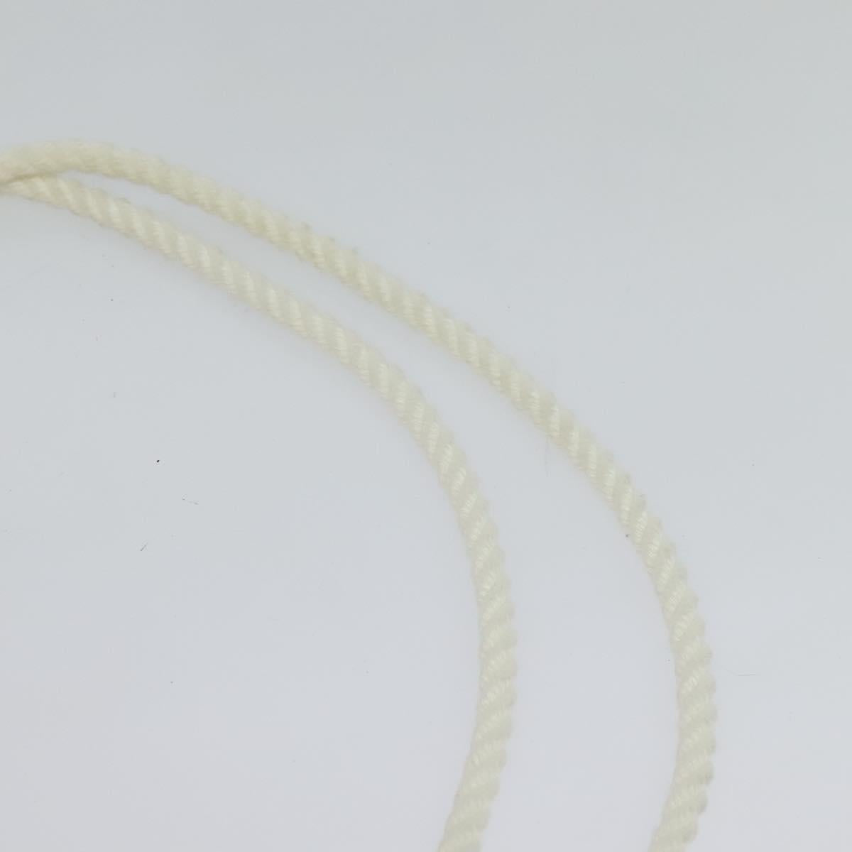 BURBERRY Shoulder Bag Canvas Leather White Auth bs23926