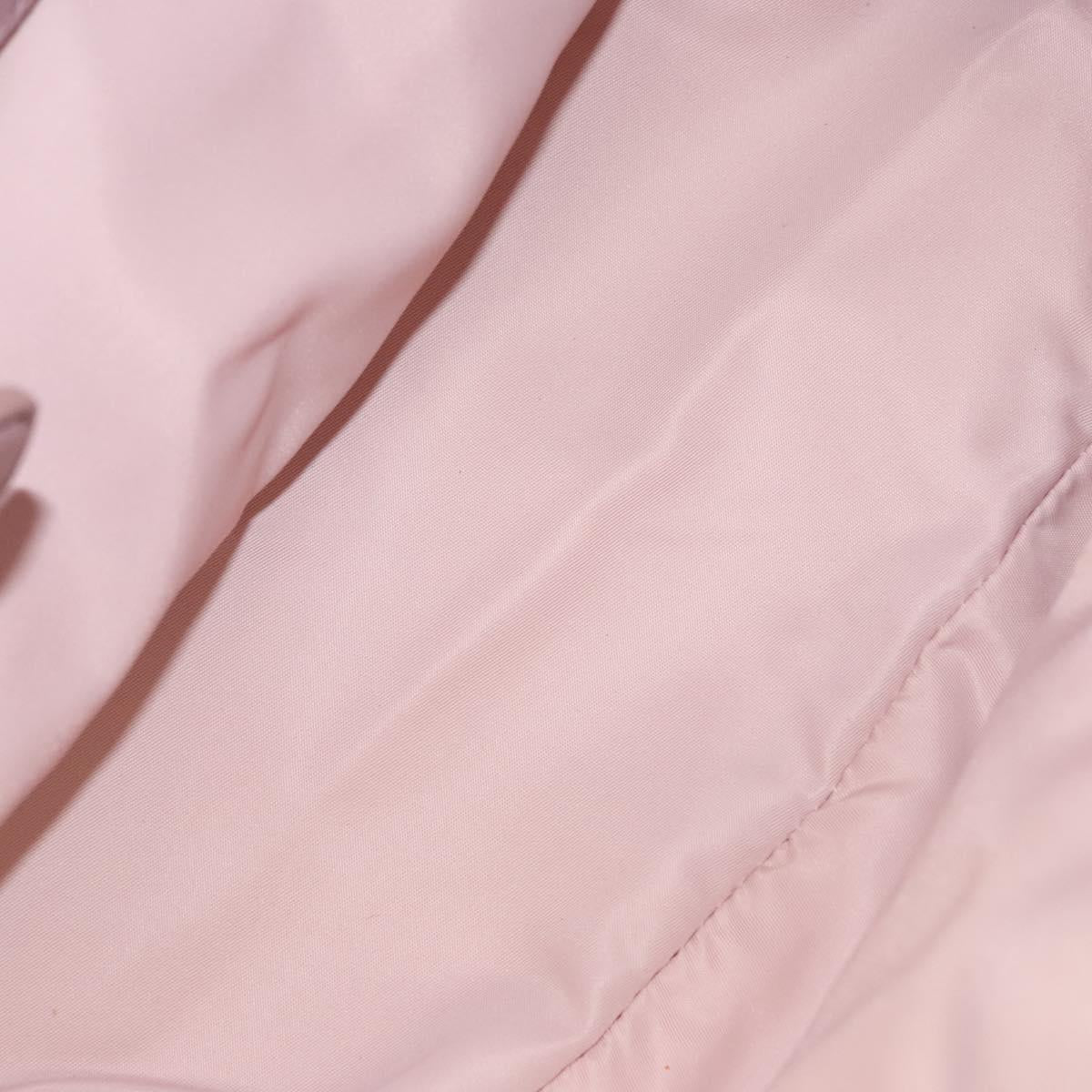 Christian Dior Canage Hand Bag Nylon Pink Auth bs23930