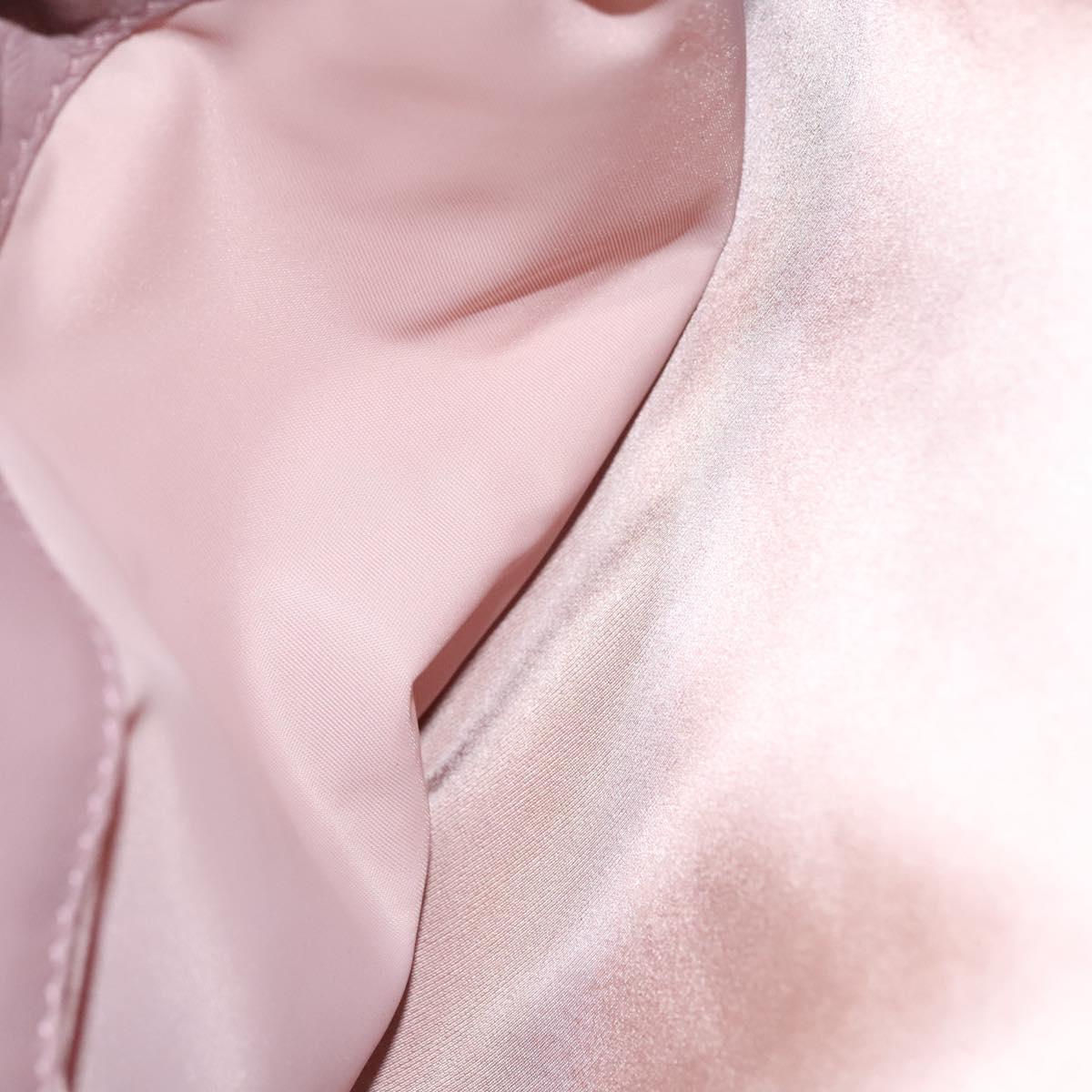 Christian Dior Canage Hand Bag Nylon Pink Auth bs23930