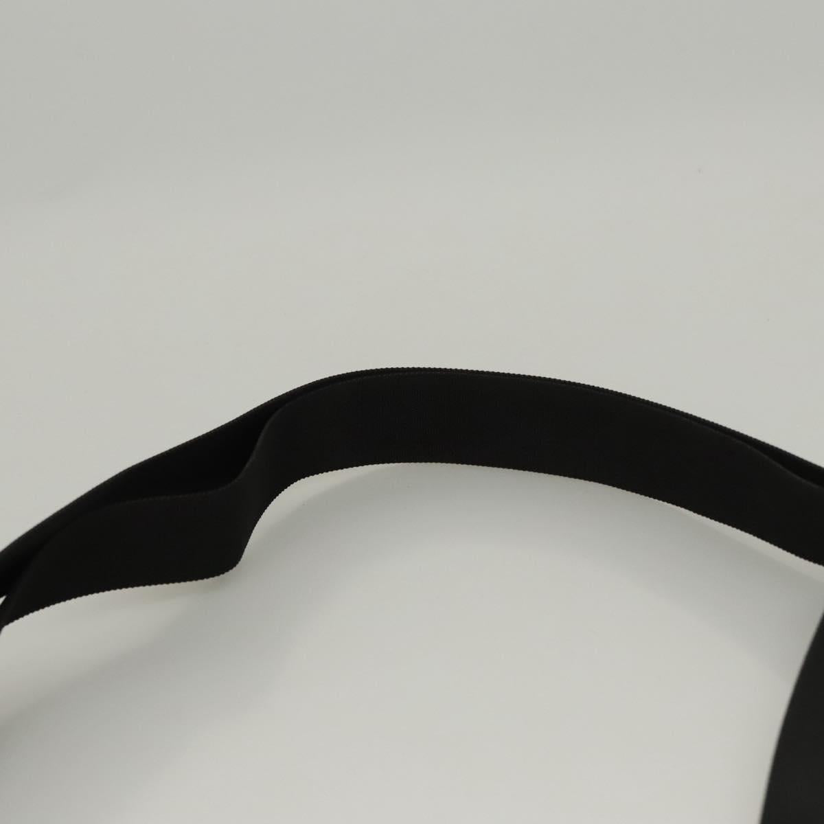 GUCCI Shoulder Bag Canvas Black Auth bs23933