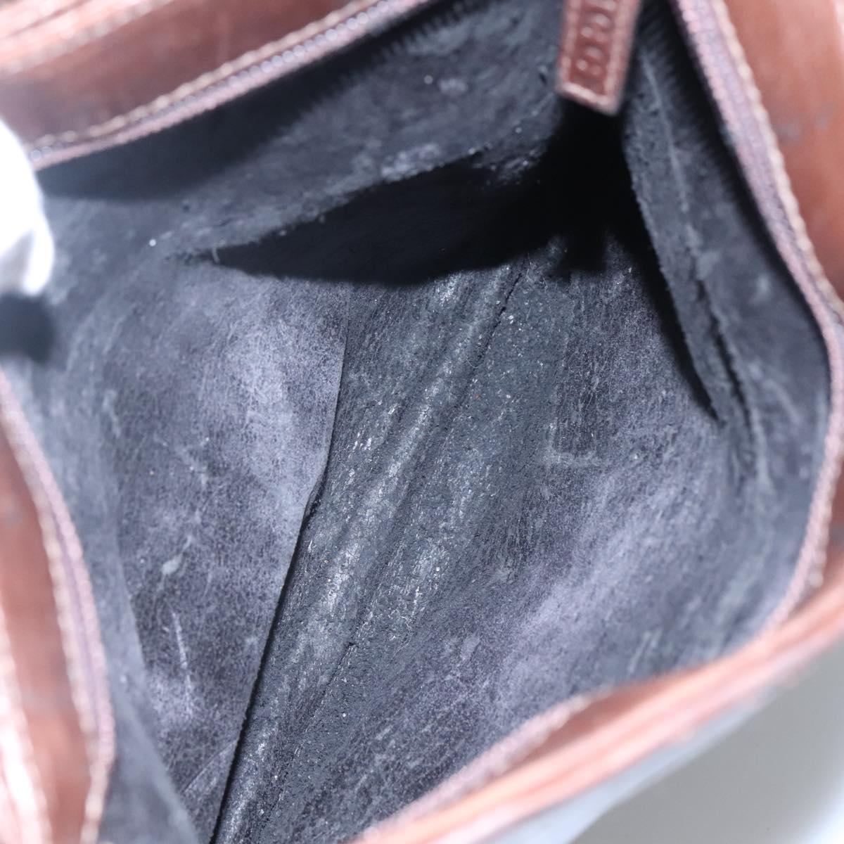 GUCCI Tote Bag Leather Brown Auth bs23937