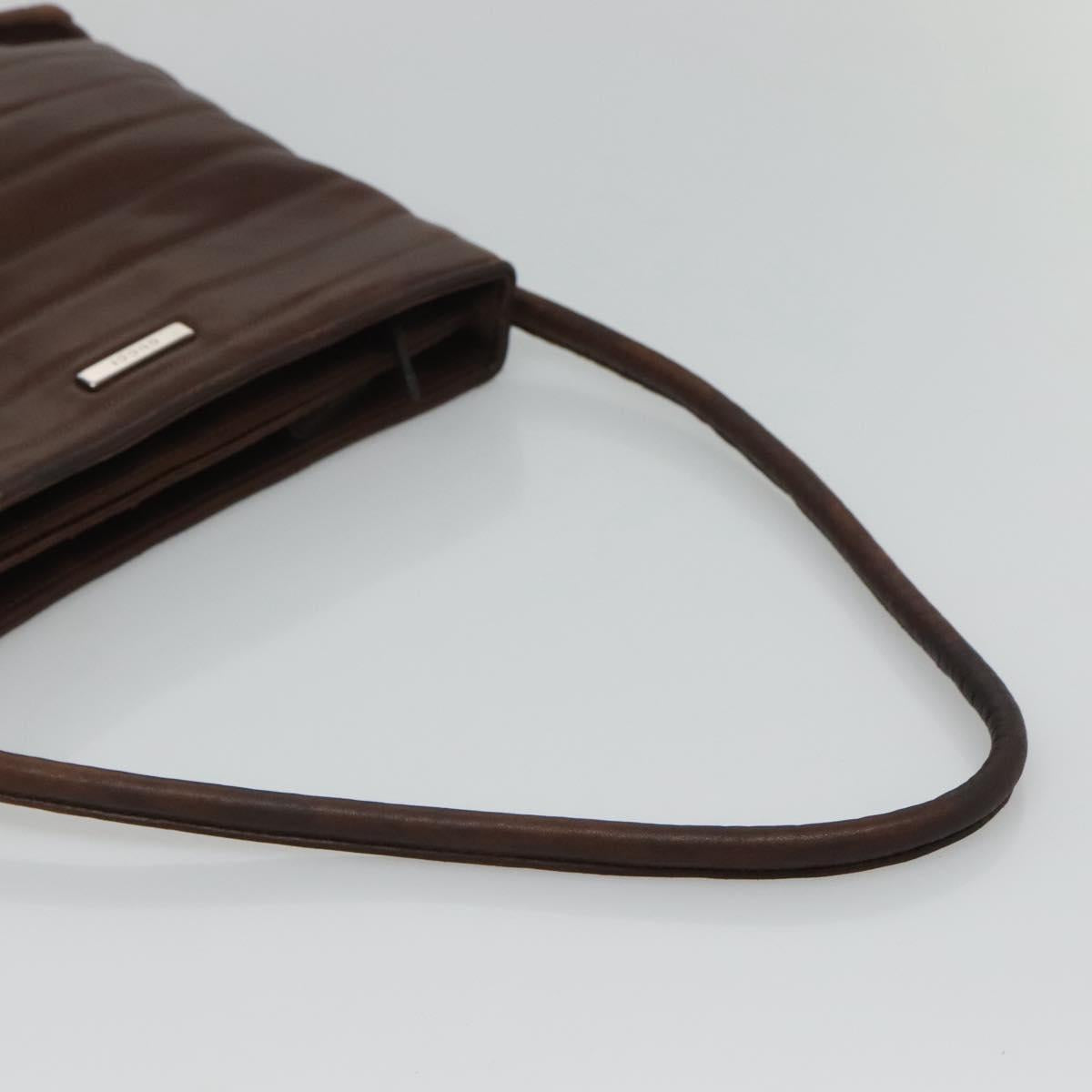 GUCCI Tote Bag Leather Brown Auth bs23937