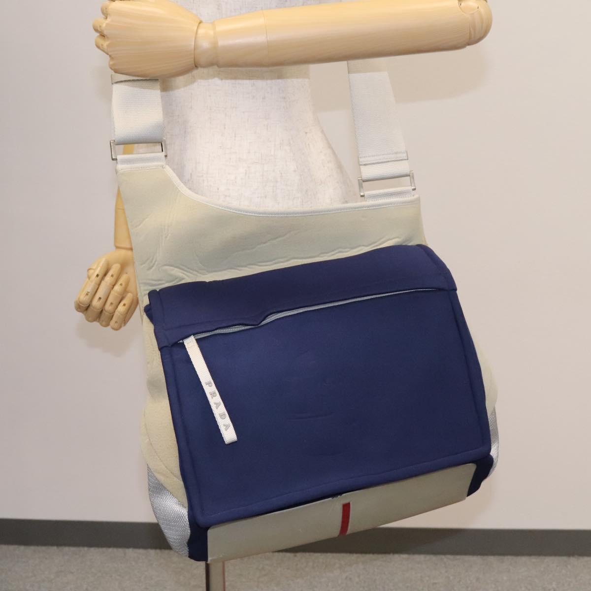 PRADA Sports Shoulder Bag Nylon Blue Auth bs23958