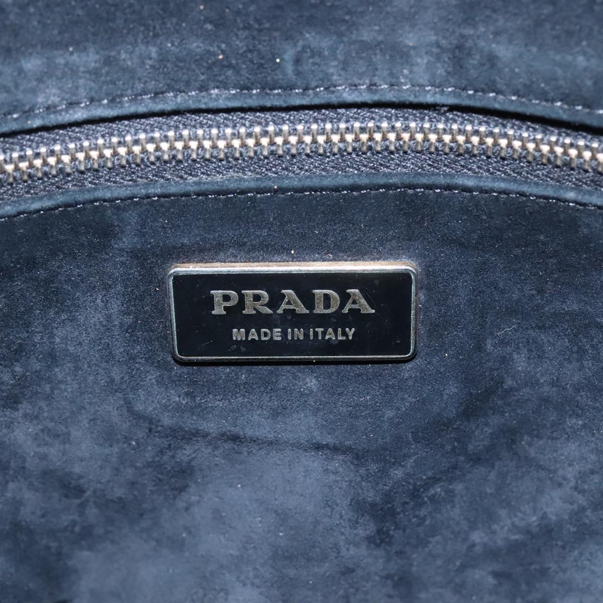 PRADA Hand Bag Nylon Black Auth bs23959