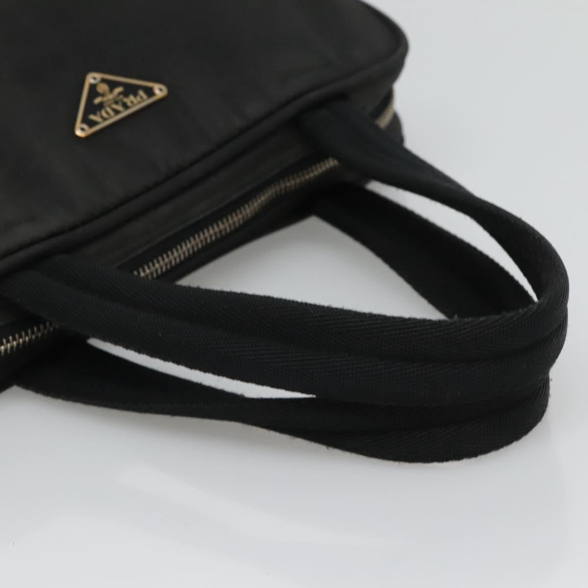 PRADA Hand Bag Nylon Black Auth bs23959