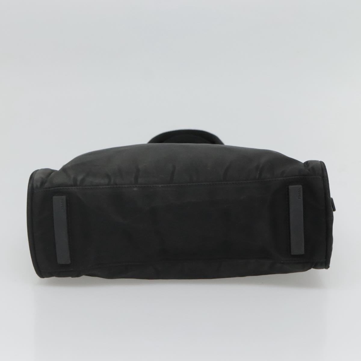 PRADA Hand Bag Nylon Black Auth bs23959
