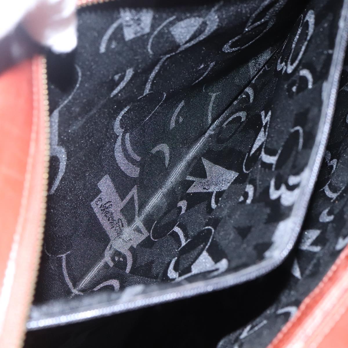 Salvatore Ferragamo Shoulder Bag Leather Brown Auth bs23965