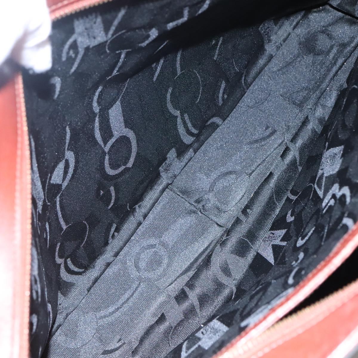 Salvatore Ferragamo Shoulder Bag Leather Brown Auth bs23965