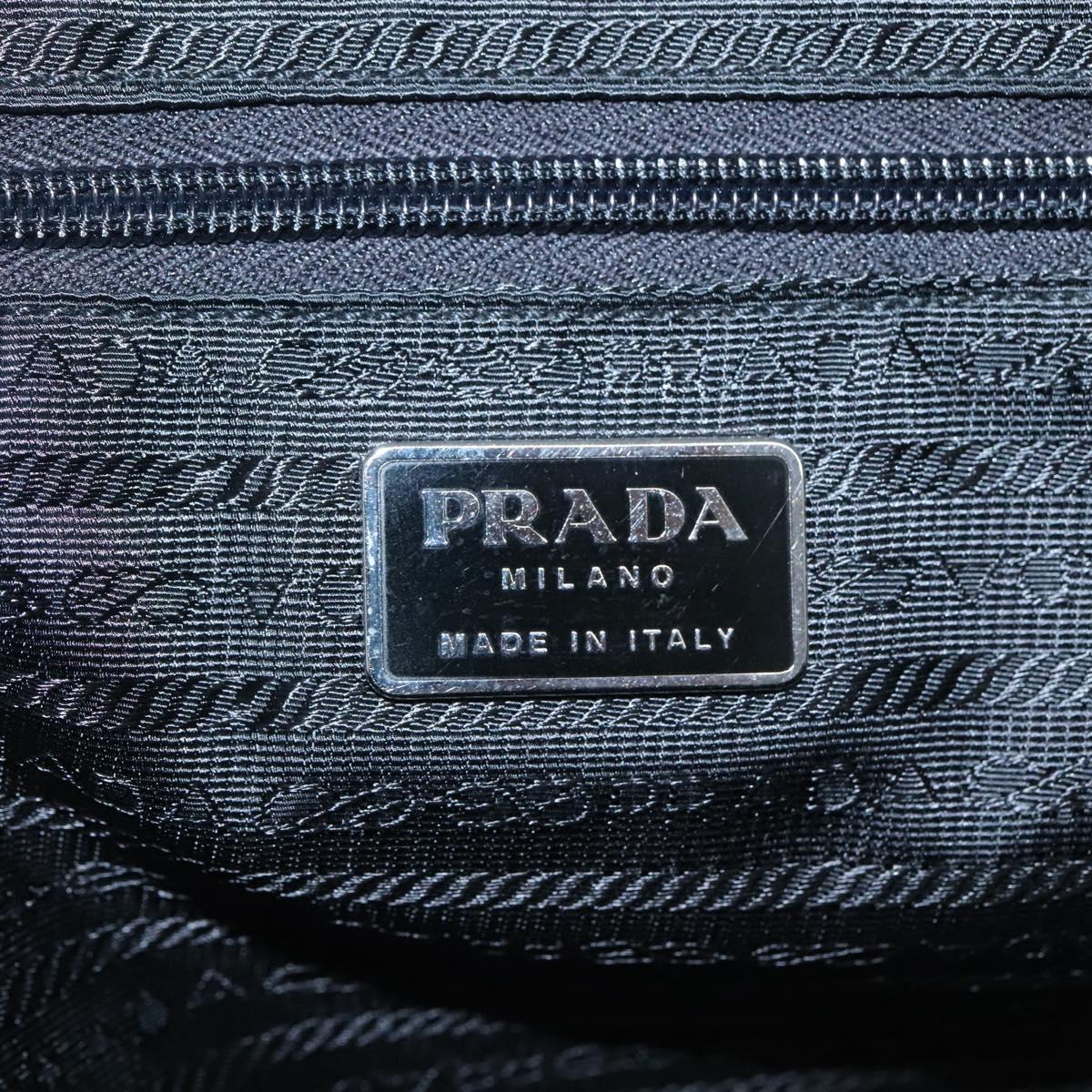 PRADA Hand Bag Nylon Black Auth bs24002