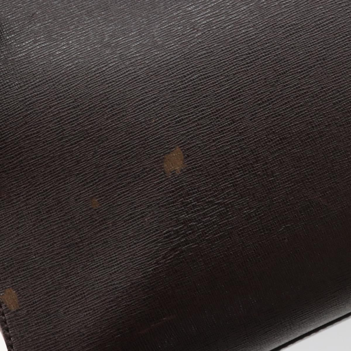 FENDI To joule Tote Bag Leather 2way Brown Gold Auth bs24036