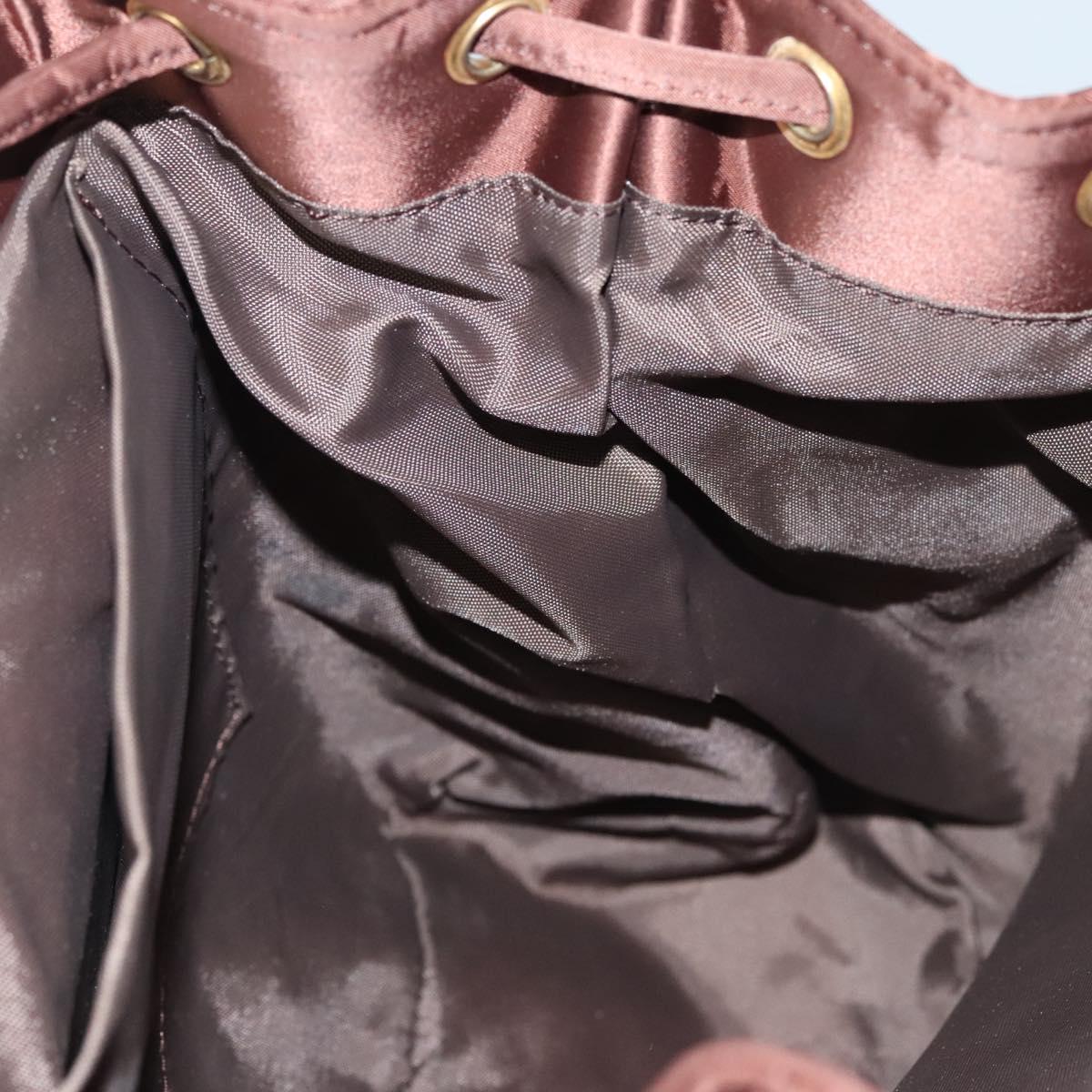 BALENCIAGA Backpack Nylon Brown Auth bs24055