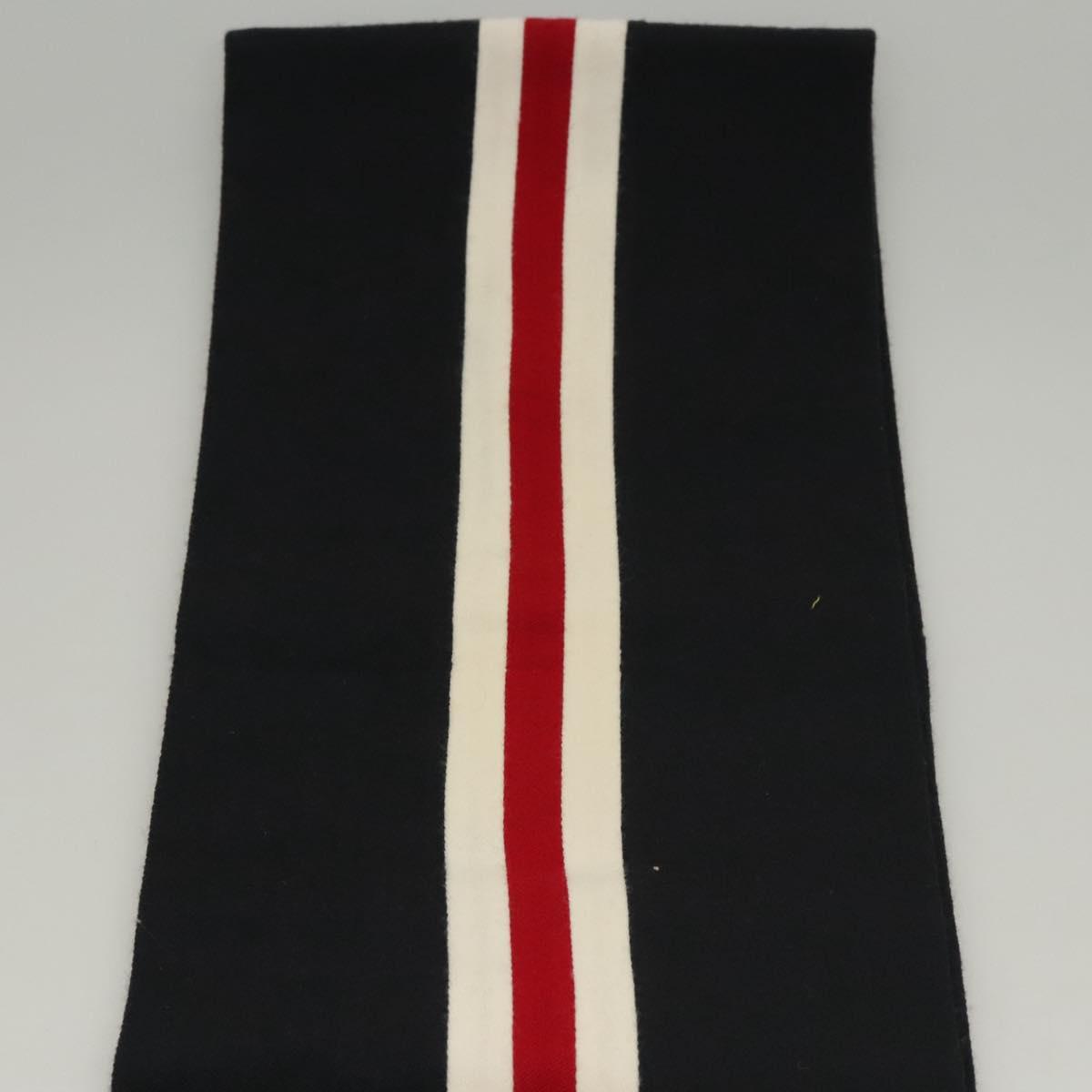 LOUIS VUITTON Scarf Wool Navy LV Auth bs24069