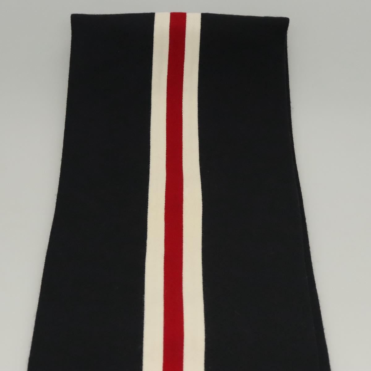 LOUIS VUITTON Scarf Wool Navy LV Auth bs24069