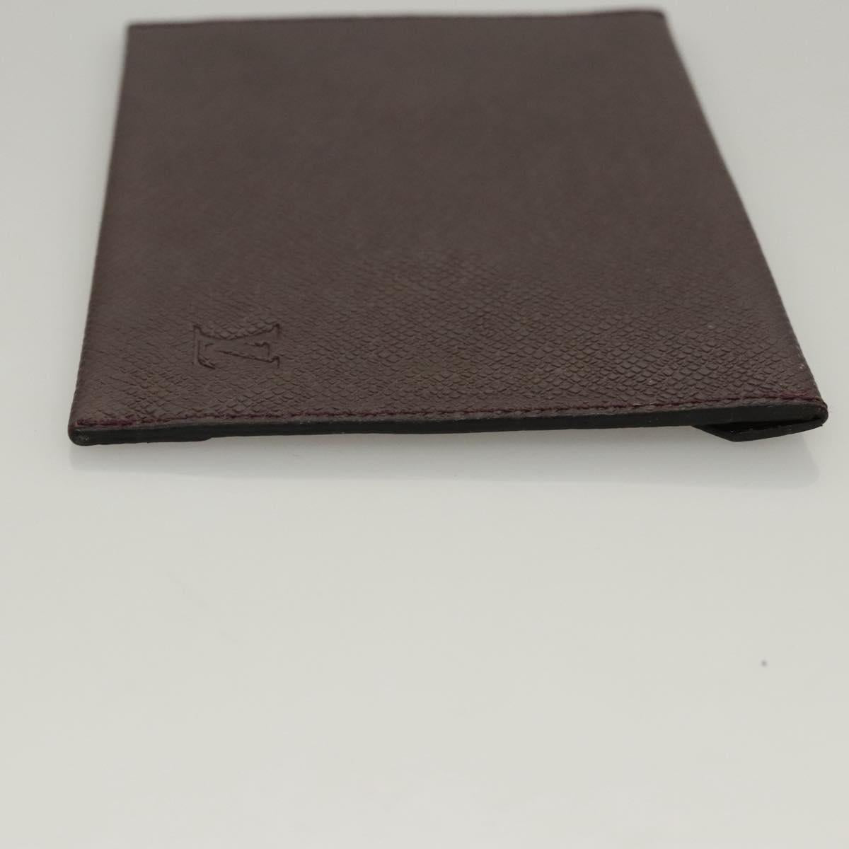 LOUIS VUITTON Taiga Special Edition Letter case Pouch Acajou LV Auth bs24149