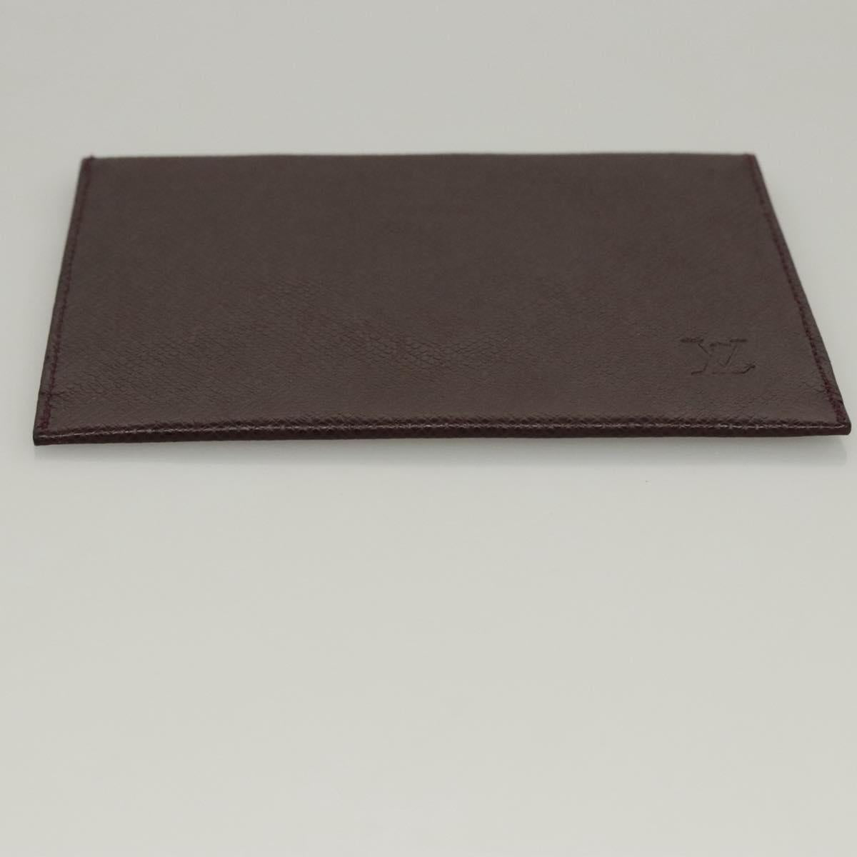 LOUIS VUITTON Taiga Special Edition Letter case Pouch Acajou LV Auth bs24149
