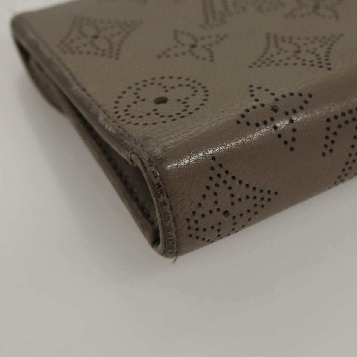 LOUIS VUITTON Monogram Mahina Portefeuille Amelia Wallet M93761 LV Auth bs24151