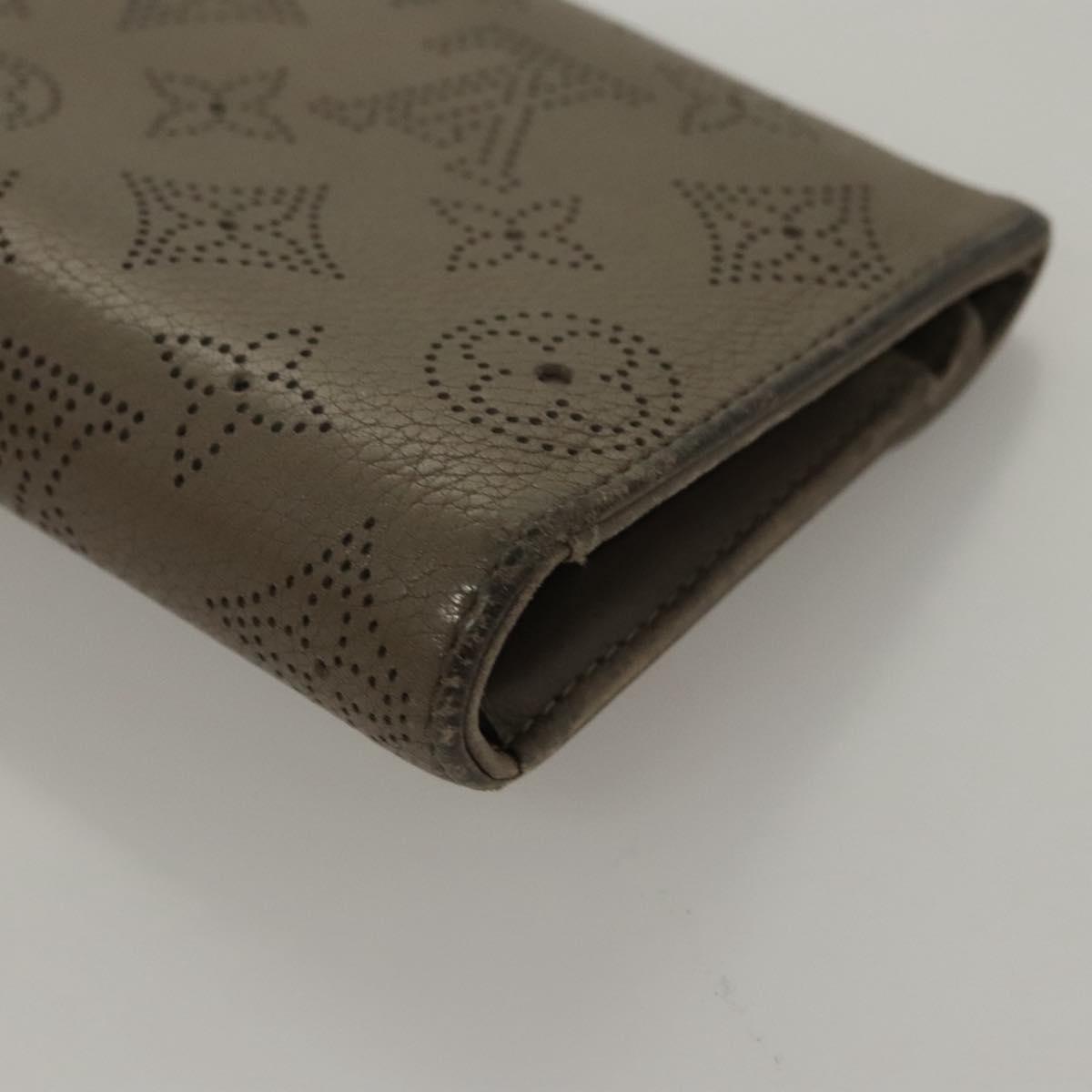 LOUIS VUITTON Monogram Mahina Portefeuille Amelia Wallet M93761 LV Auth bs24151