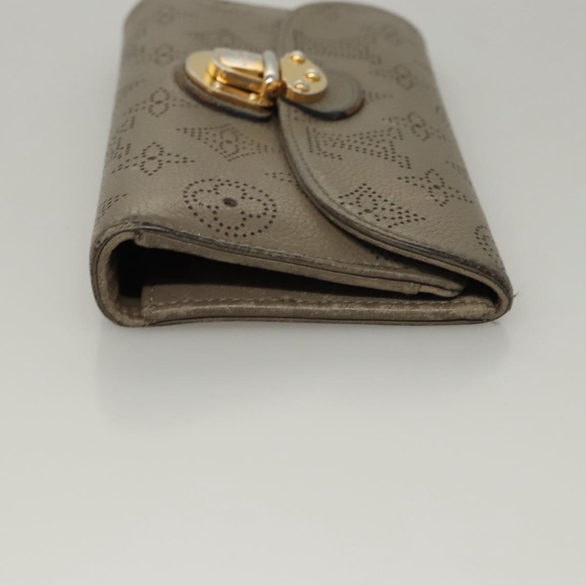LOUIS VUITTON Monogram Mahina Portefeuille Amelia Wallet M93761 LV Auth bs24151