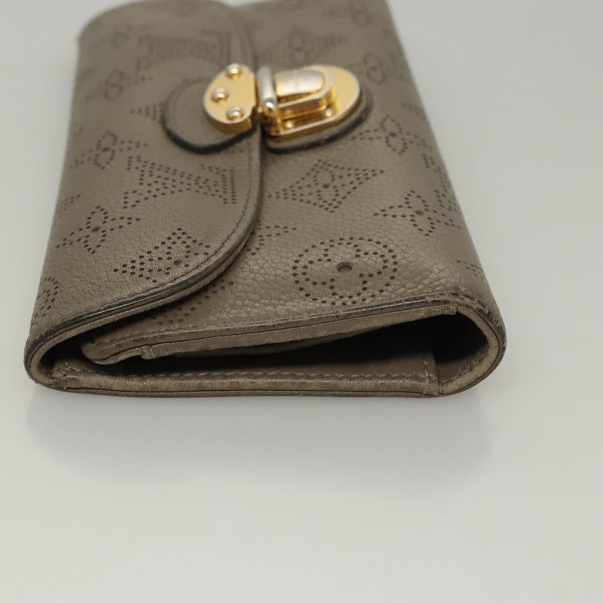 LOUIS VUITTON Monogram Mahina Portefeuille Amelia Wallet M93761 LV Auth bs24151