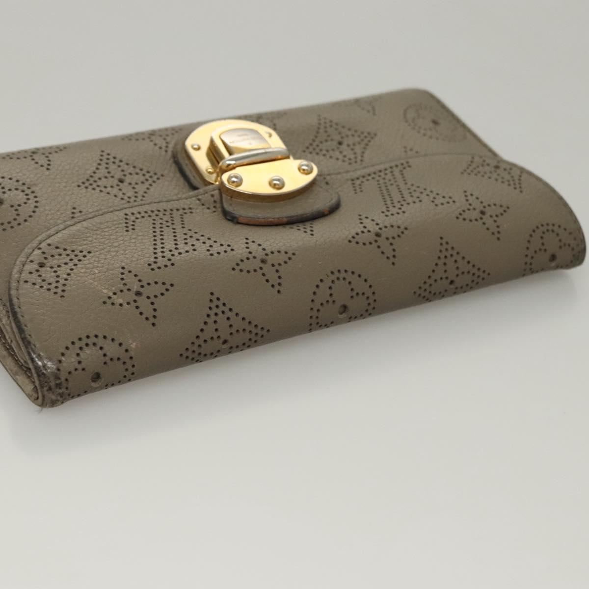 LOUIS VUITTON Monogram Mahina Portefeuille Amelia Wallet M93761 LV Auth bs24151