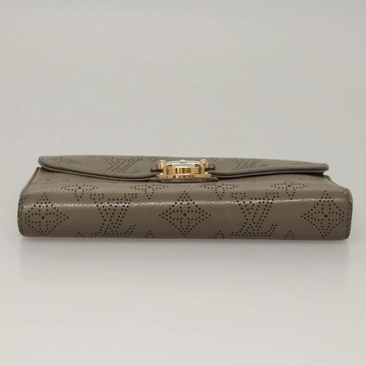 LOUIS VUITTON Monogram Mahina Portefeuille Amelia Wallet M93761 LV Auth bs24151