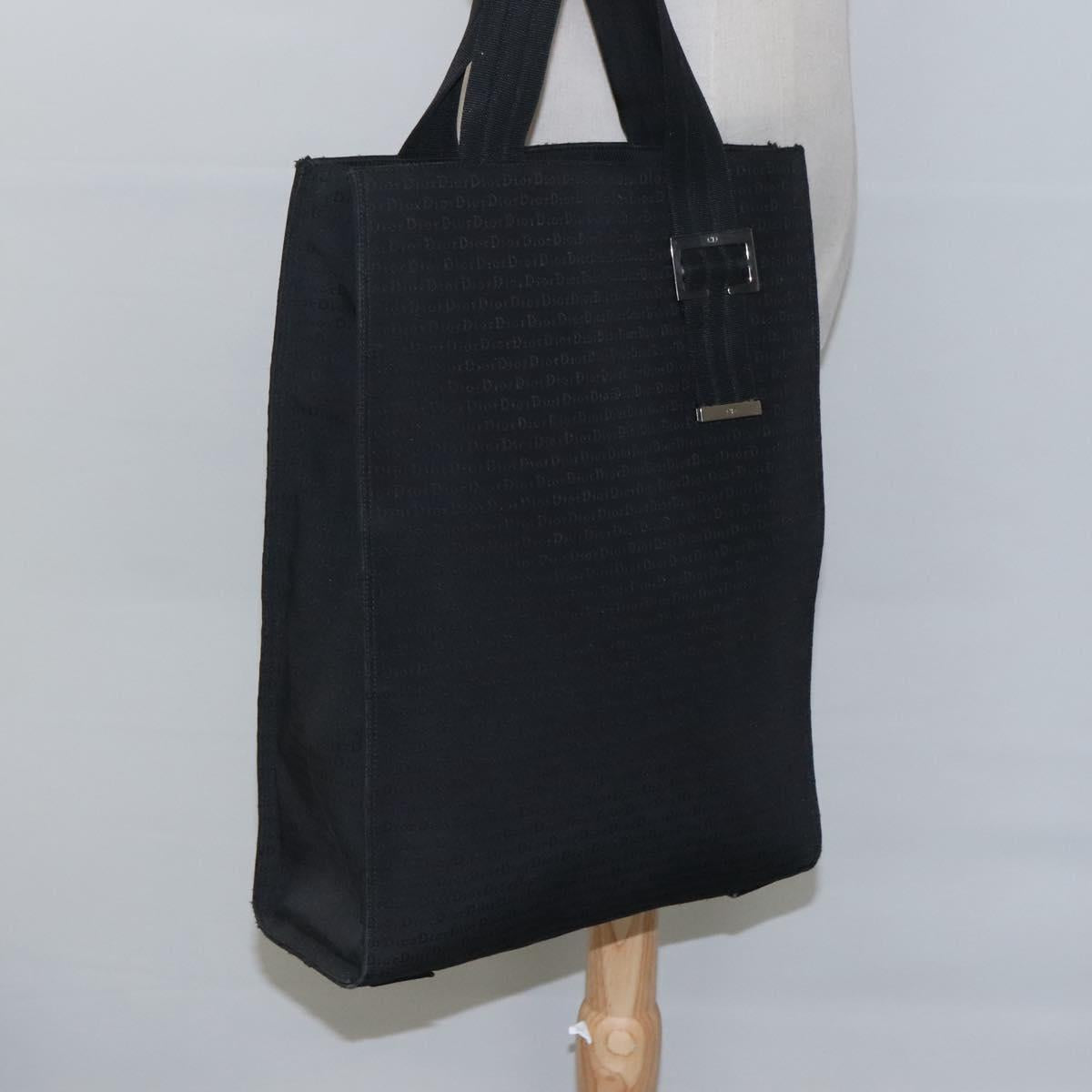 Christian Dior Tote Bag Canvas Black Auth bs24155