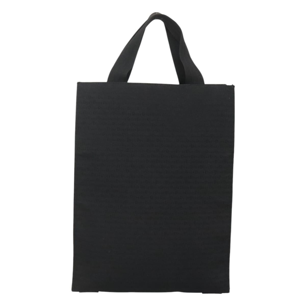 Christian Dior Tote Bag Canvas Black Auth bs24155