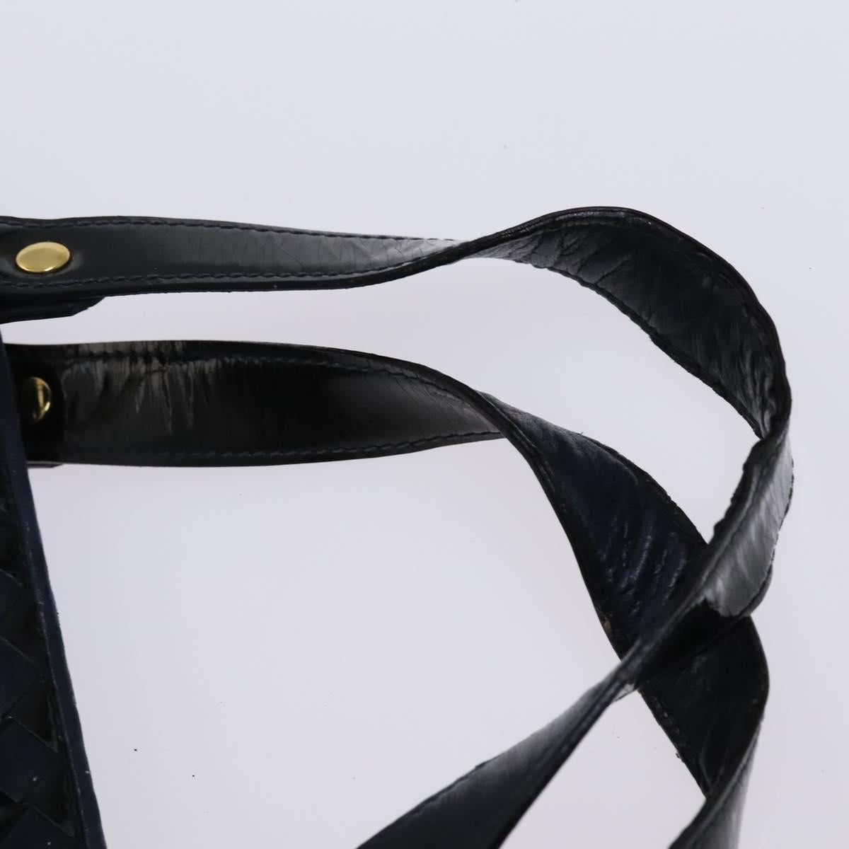 BALLY Shoulder Bag Canvas Leather 5Set Beige Brown Navy Auth bs24168