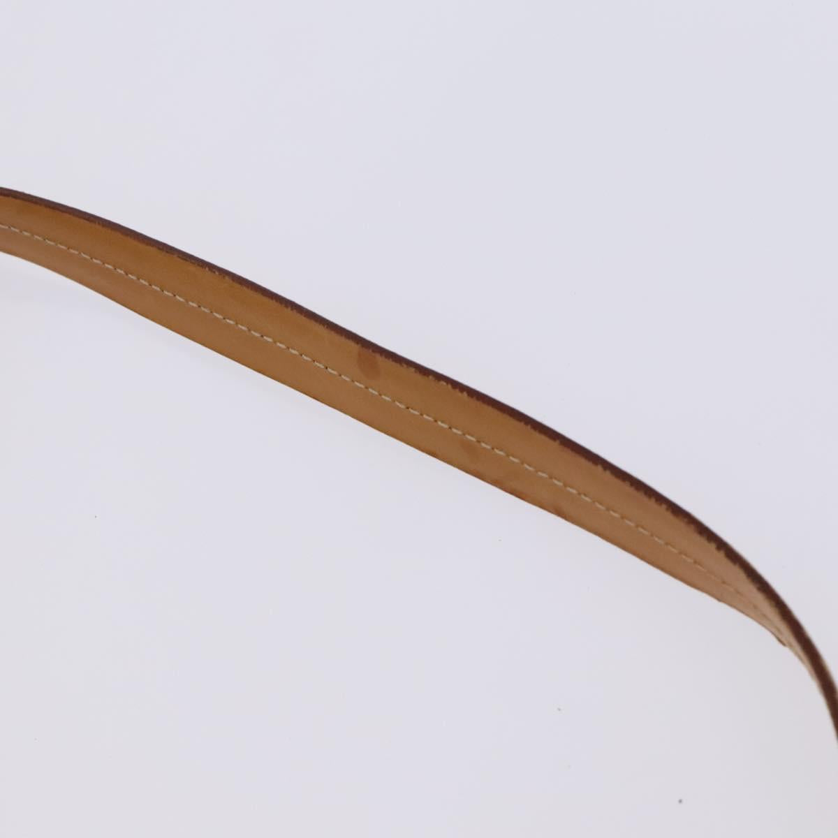 BALLY Shoulder Bag Canvas Leather 5Set Beige Brown Navy Auth bs24168