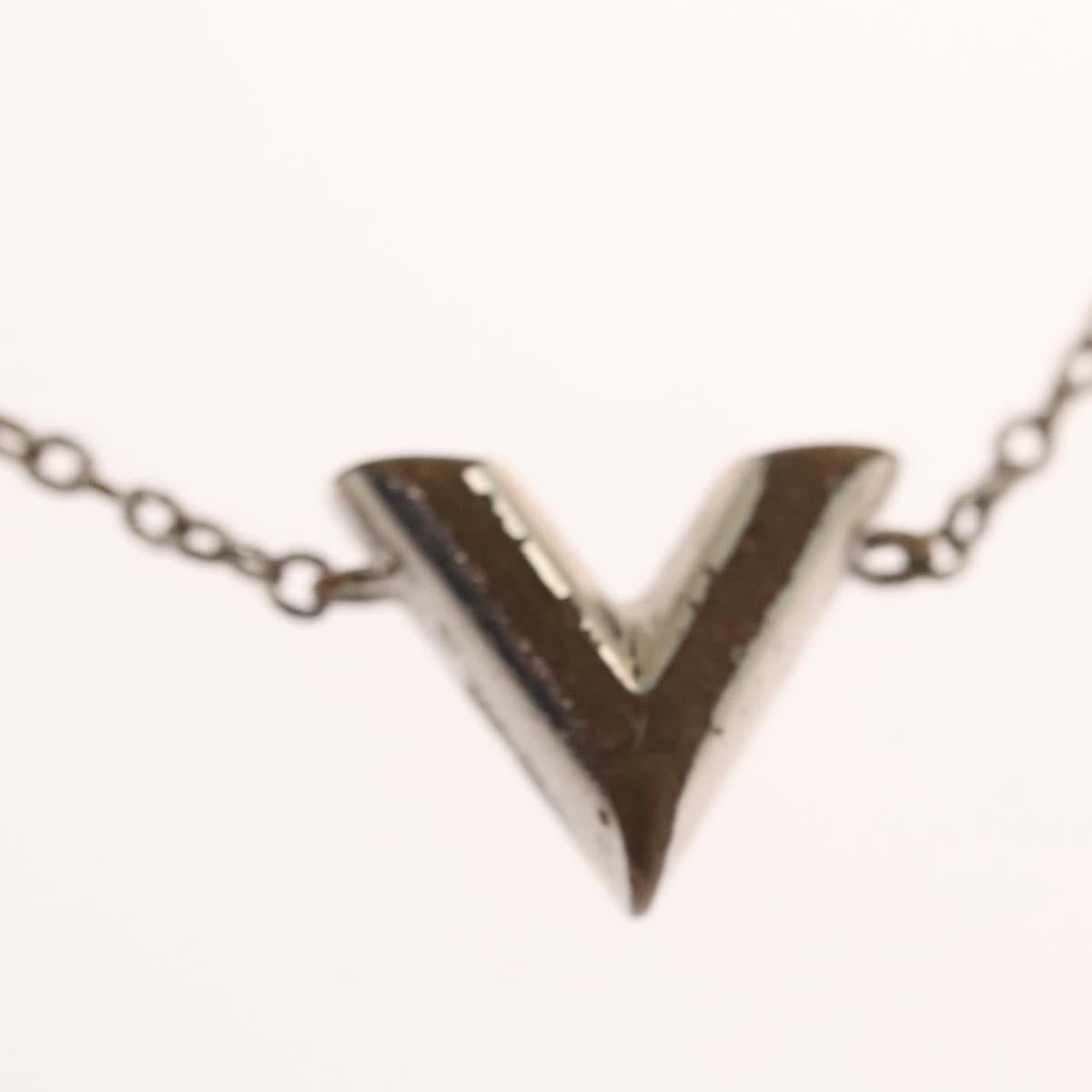 LOUIS VUITTON Essential V Bracelet metal Silver M63198 LV Auth bs24242