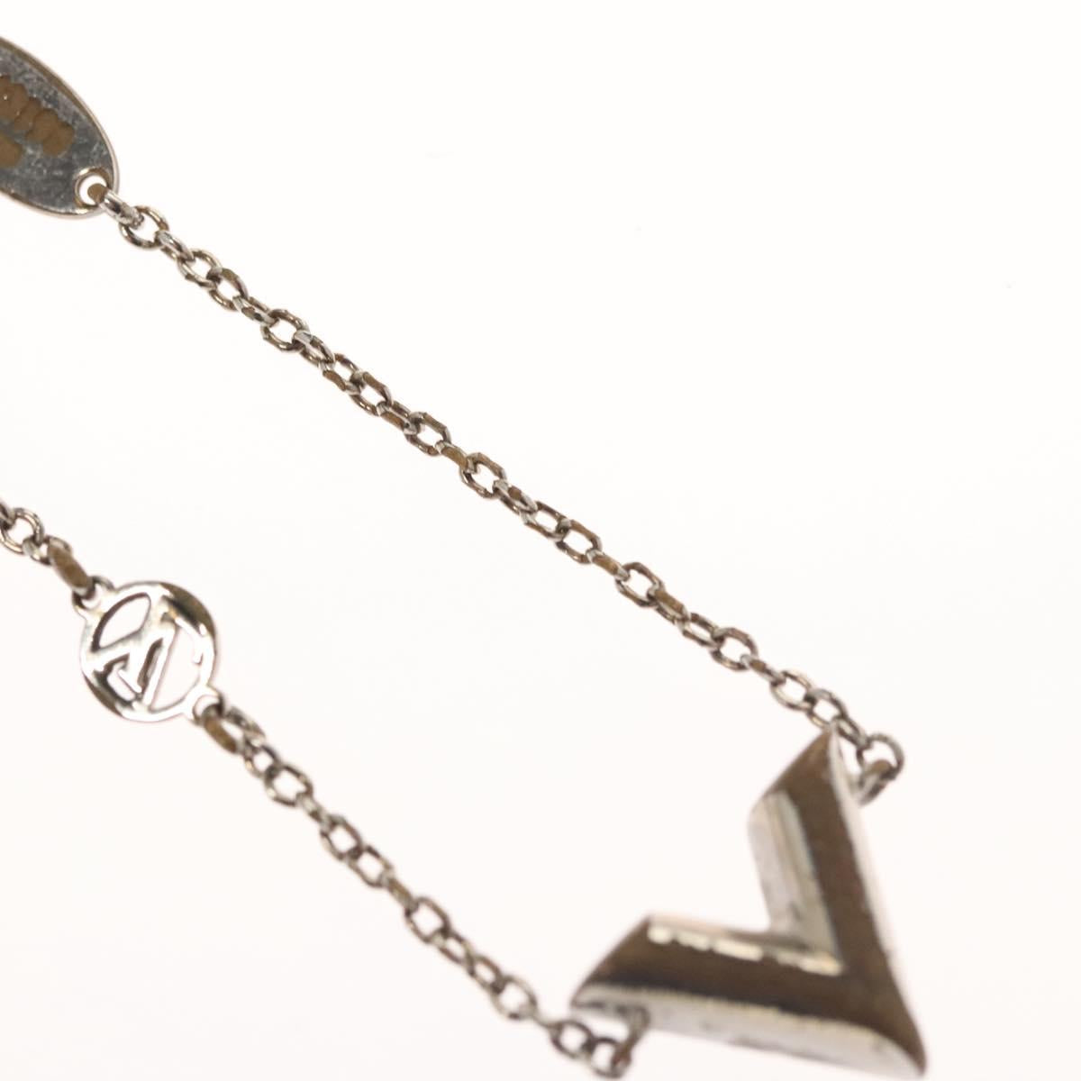 LOUIS VUITTON Essential V Bracelet metal Silver M63198 LV Auth bs24242