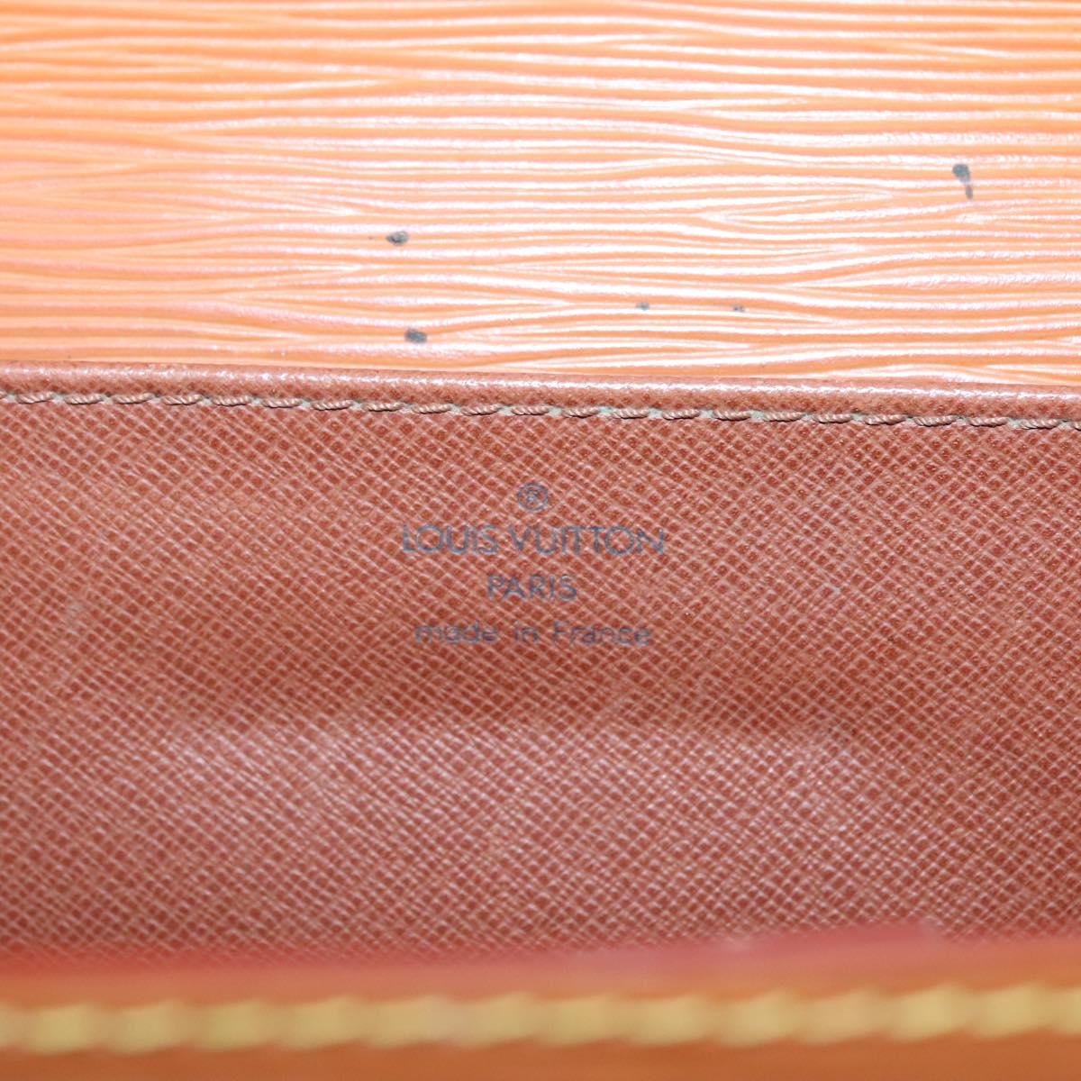 LOUIS VUITTON Epi Serviette Conseiller Zipangu Gold M54428 LV Auth bs24256