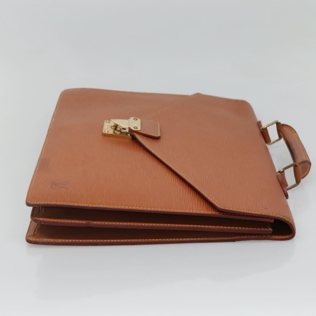 LOUIS VUITTON Epi Serviette Conseiller Zipangu Gold M54428 LV Auth bs24256