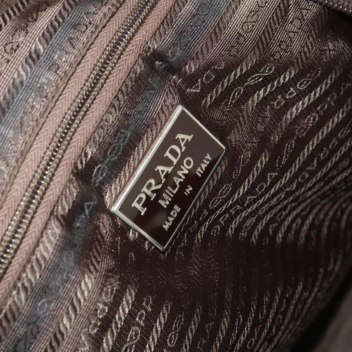 PRADA Boston Bag Nylon Khaki Auth bs24276