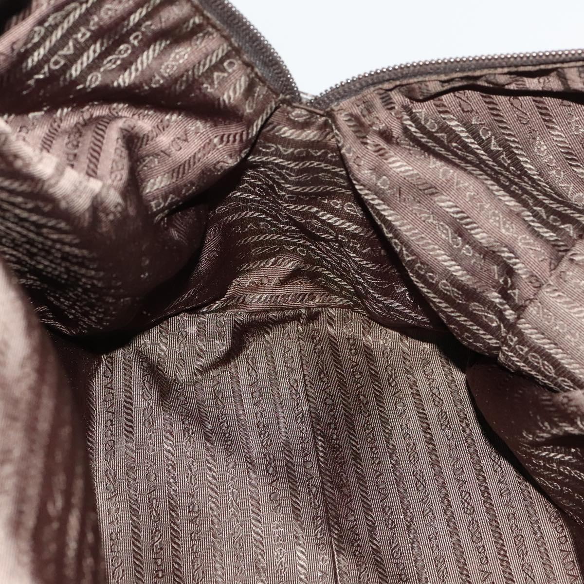 PRADA Boston Bag Nylon Khaki Auth bs24276