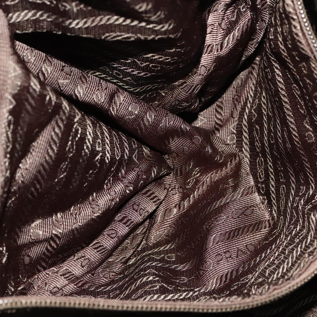 PRADA Boston Bag Nylon Khaki Auth bs24276