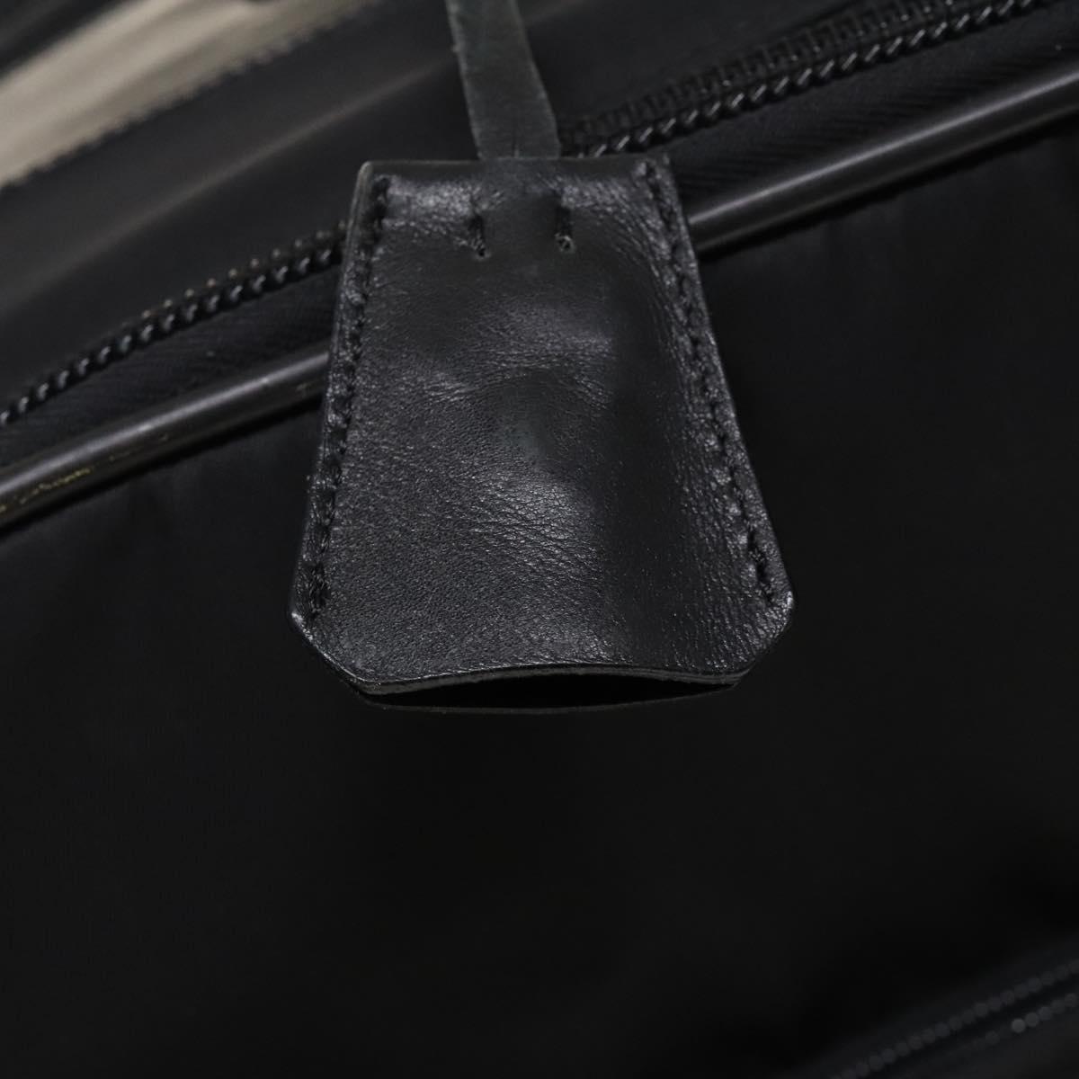 PRADA Suitcase Nylon Black Silver Auth bs24329