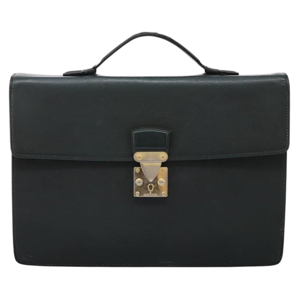 LOUIS VUITTON Taiga Serviette Kourad Business Bag Epicea M30074 LV Auth bs24358