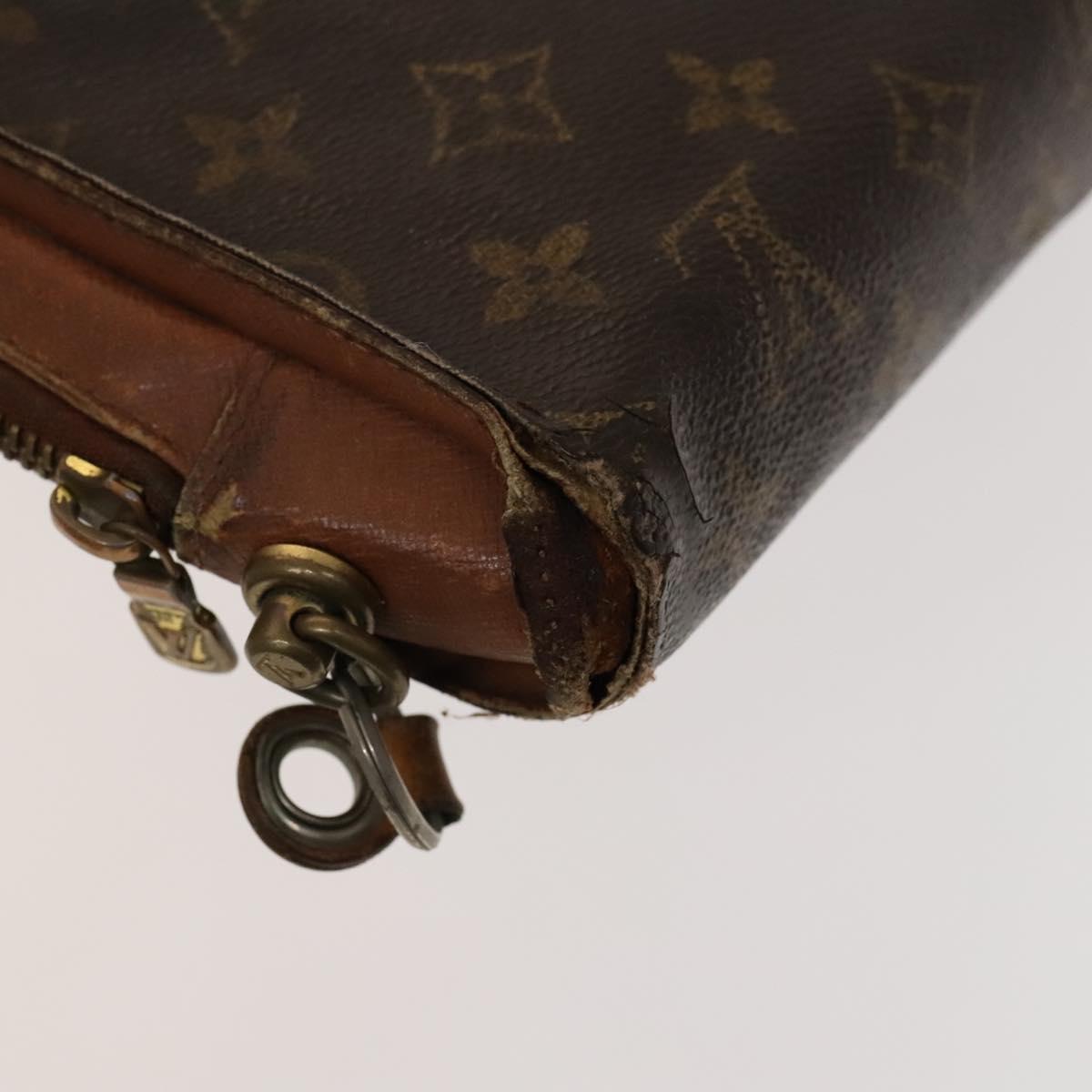 LOUIS VUITTON Monogram Clutch Bag 2Set LV Auth bs24403
