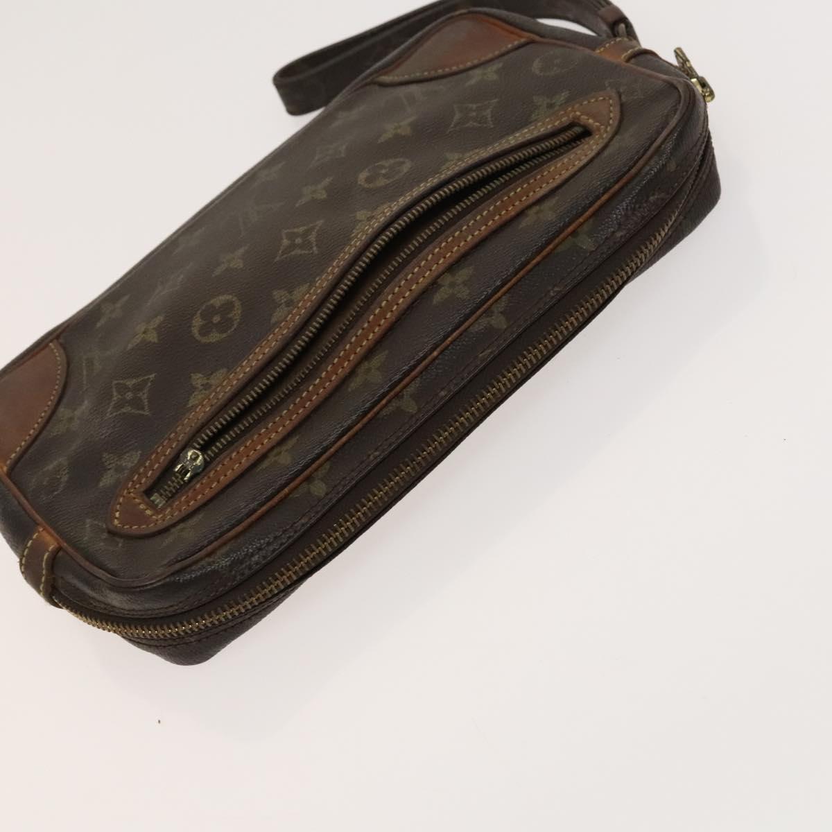 LOUIS VUITTON Monogram Clutch Bag 2Set LV Auth bs24403