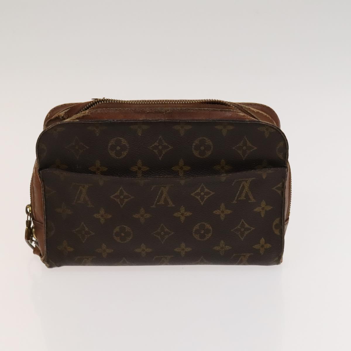 LOUIS VUITTON Monogram Clutch Bag 2Set LV Auth bs24403