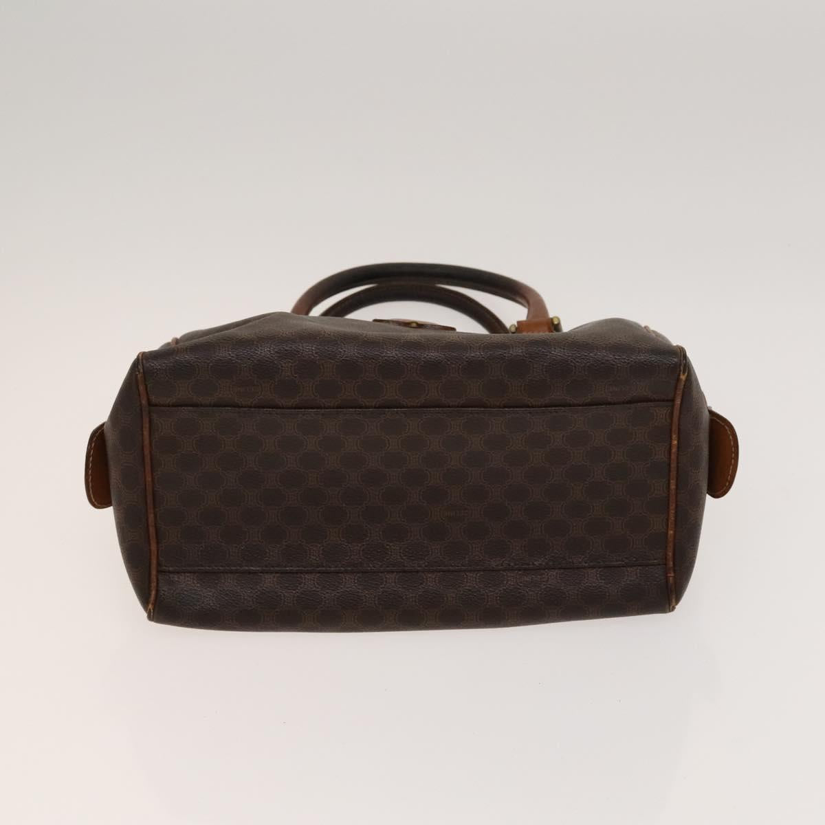 CELINE Macadam Canvas Shoulder Hand Bag PVC Canvas 3Set Brown Navy Auth bs24405