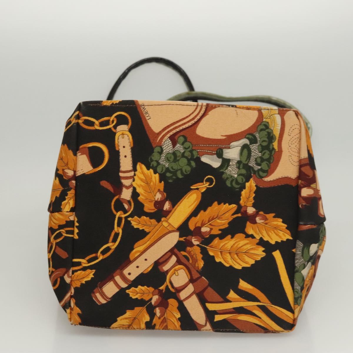 LOEWE Shoulder Bag Canvas Yellow Auth bs24429