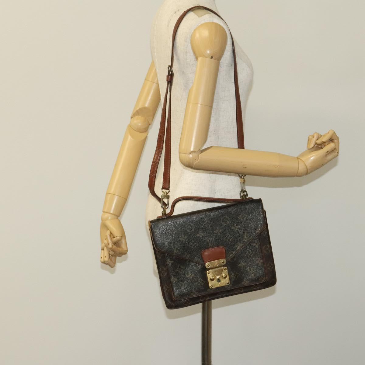 LOUIS VUITTON Monogram Monceau 26 Shoulder Bag M51187 LV Auth bs24438