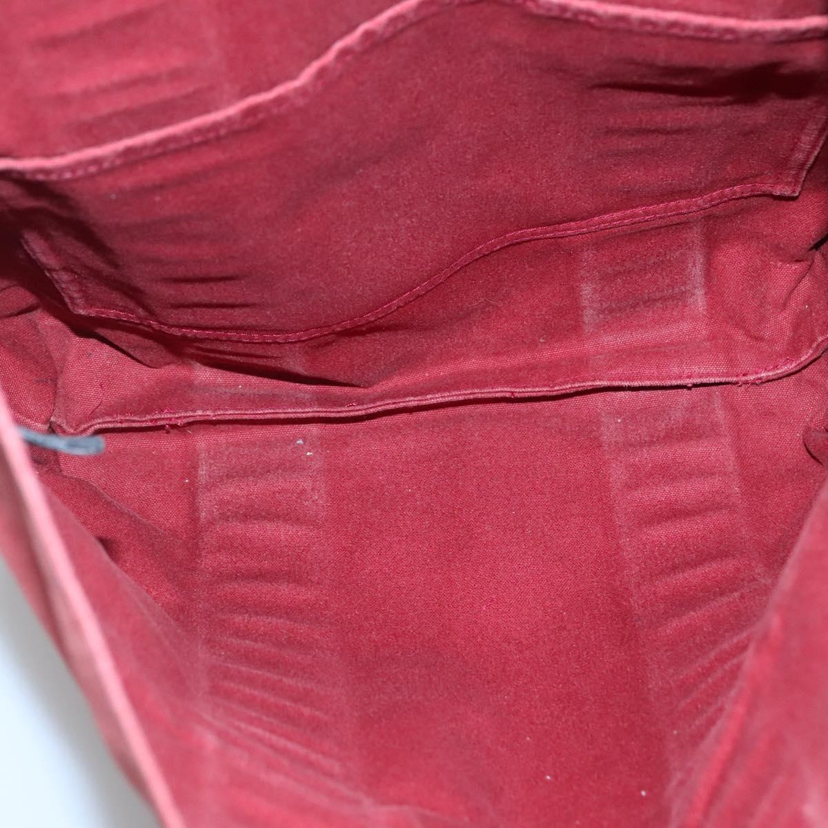 HERMES Fourre Tout cabas Tote Bag Canvas Red Navy Auth bs24477