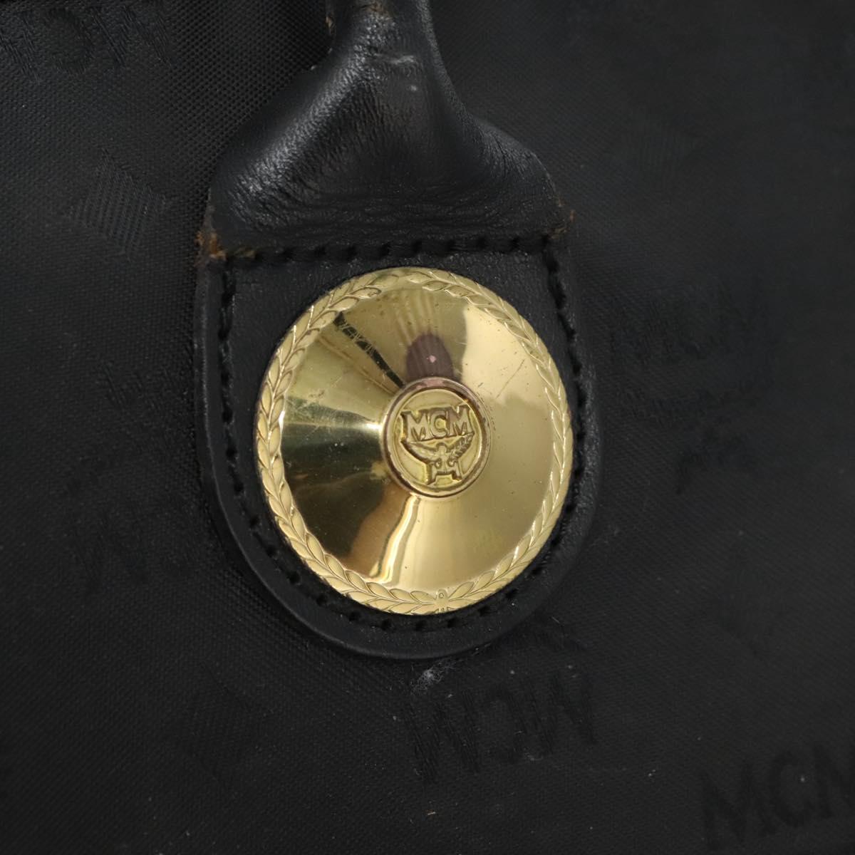 MCM Tote Bag Nylon Black Auth bs24480