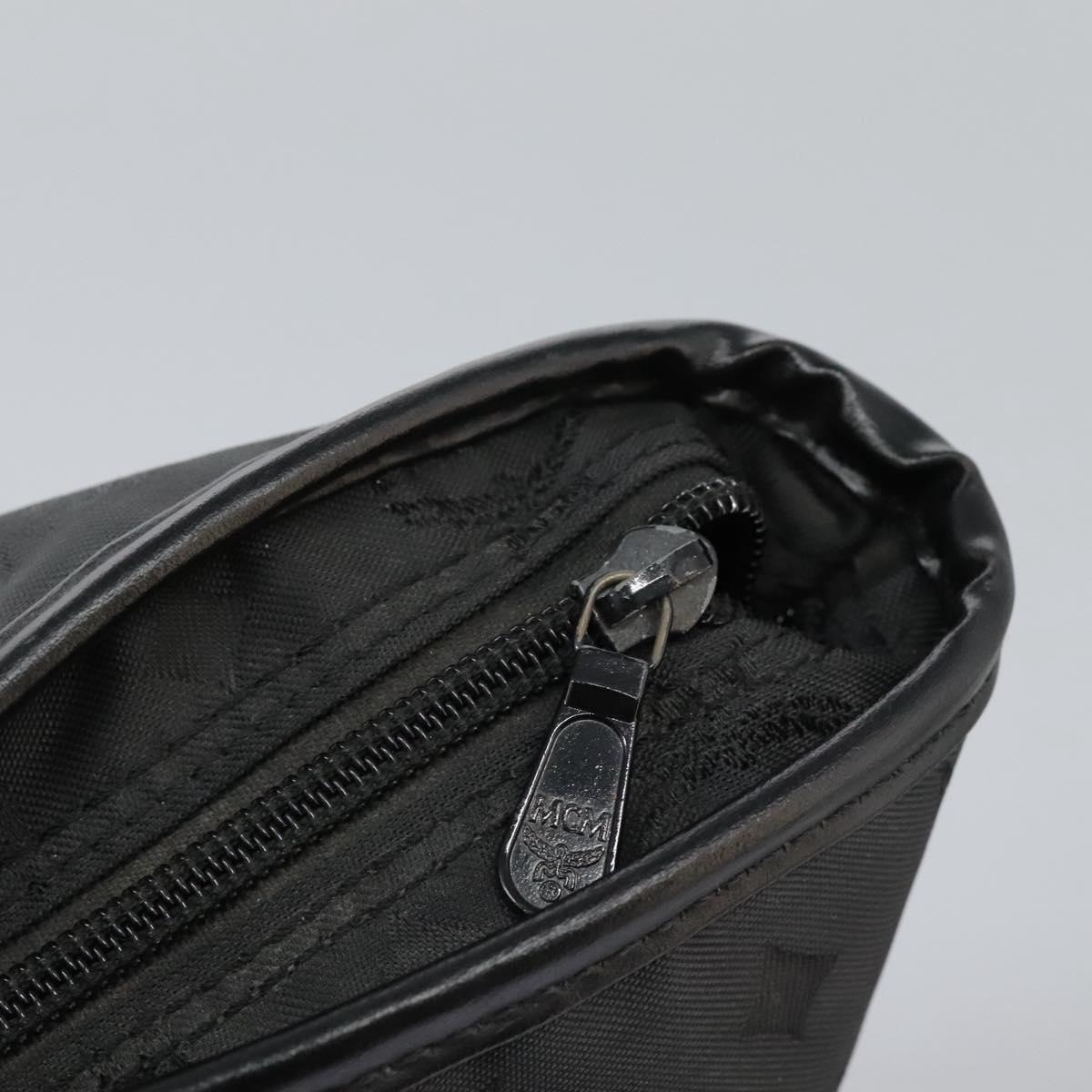 MCM Tote Bag Nylon Black Auth bs24480