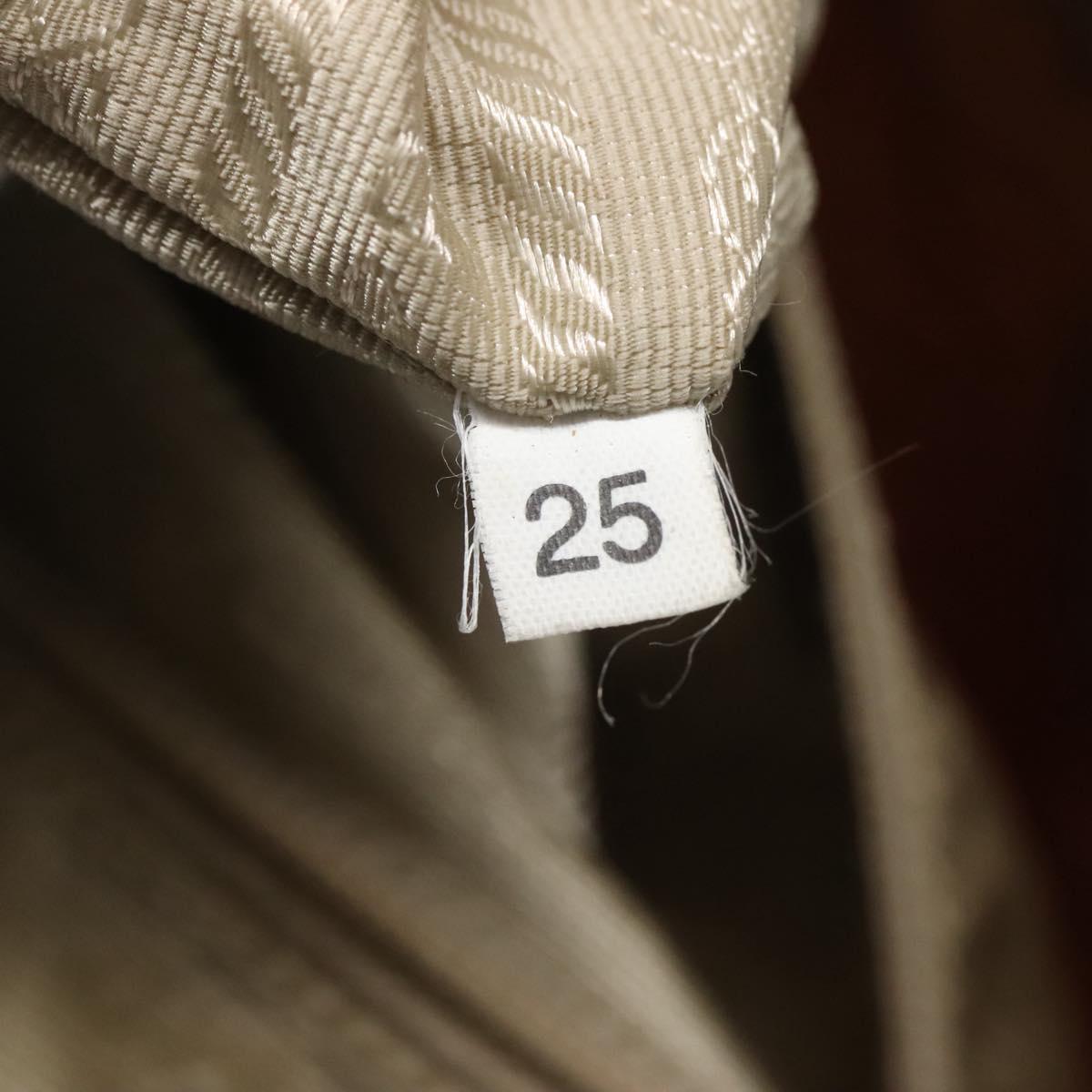 PRADA Shoulder Bag Nylon Orange Silver Auth bs24487