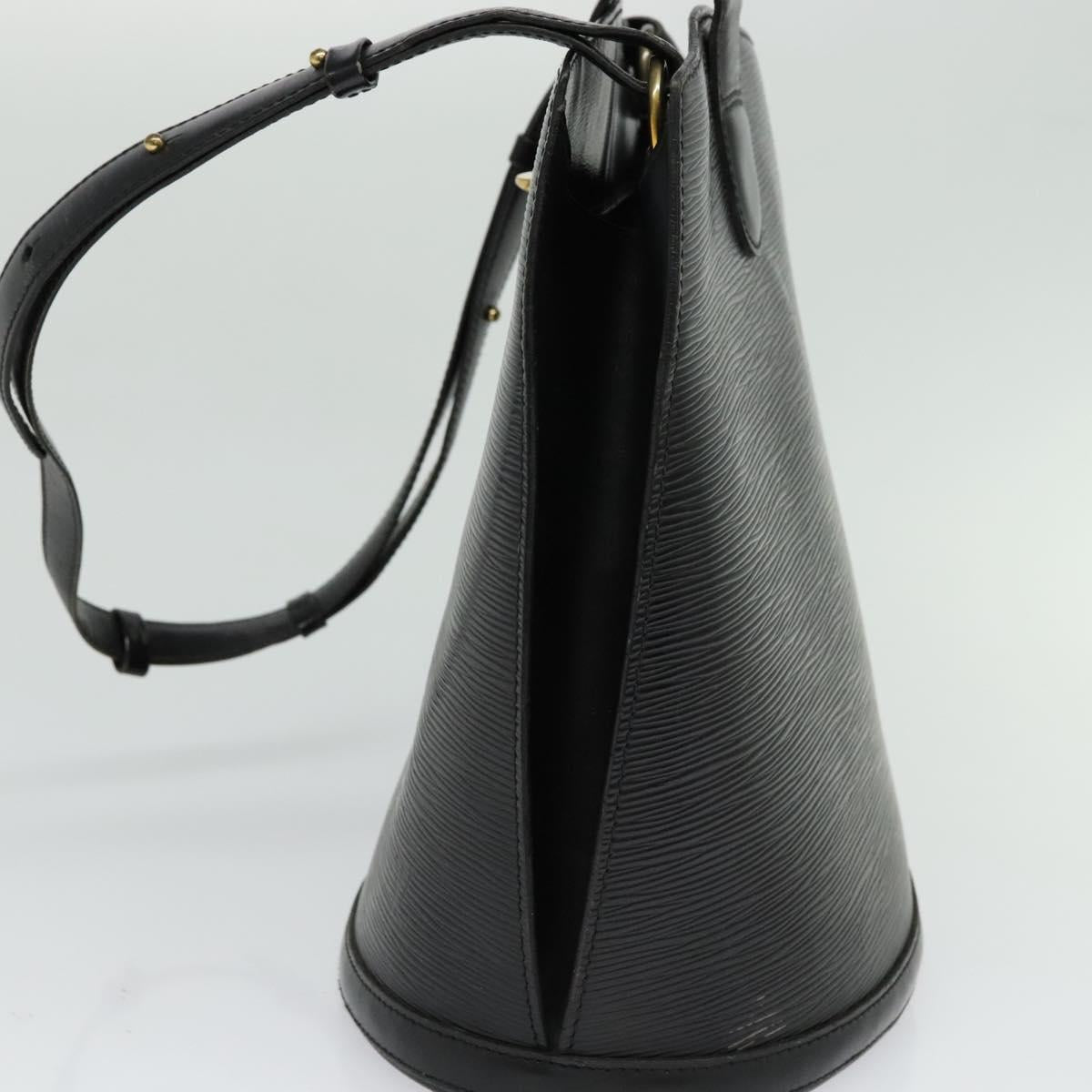LOUIS VUITTON Epi Cluny Shoulder Bag Black M52252 LV Auth bs24496